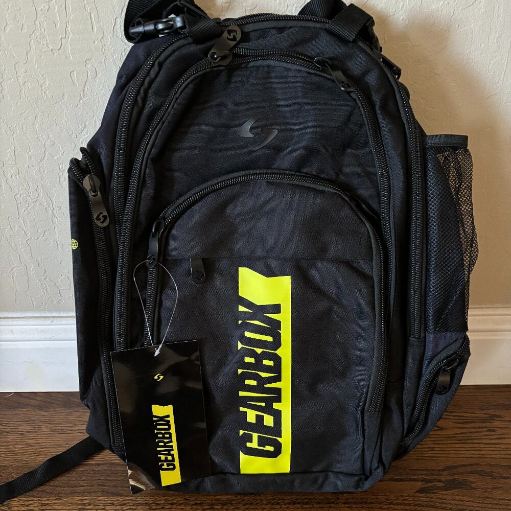 Gearbox Core Collection Pickleball Backpack - Black/Yellow